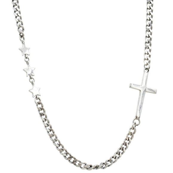 *NEW 925 Sterling Silver Cross Chain Necklace - Picture 9 of 9
